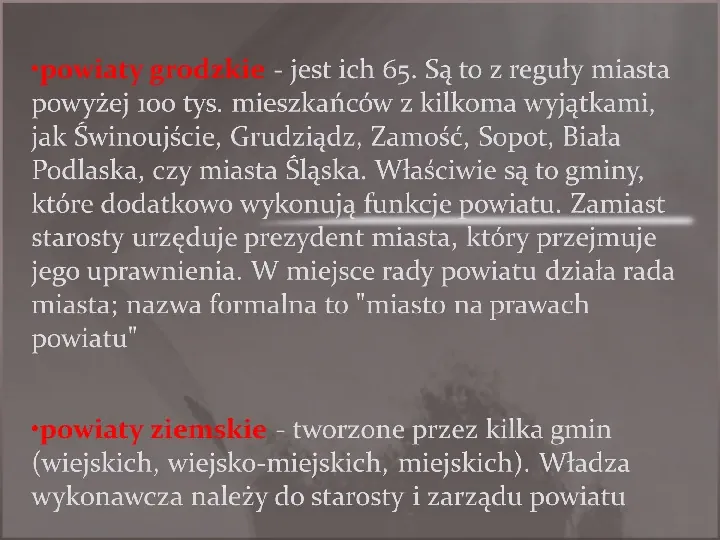 Ustrój terytorialny Polski - Slide 12