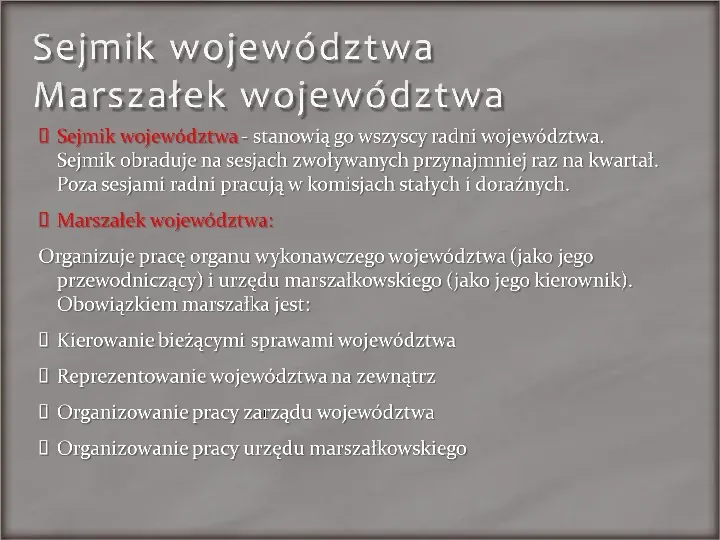 Ustrój terytorialny Polski - Slide 16