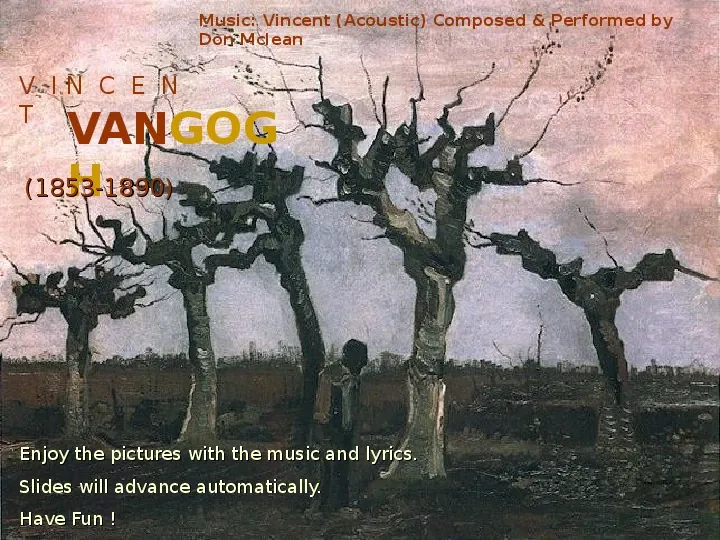VincentVan-Gogh - Slide 1
