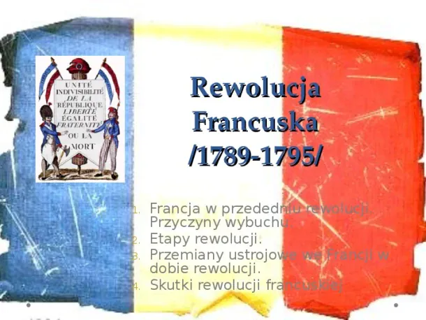 Wielka Rewolucja Francuska - Slide pierwszy