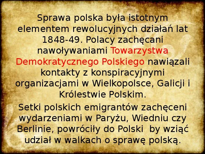 Wiosna Ludów na ziemiach polskich - Slide 2