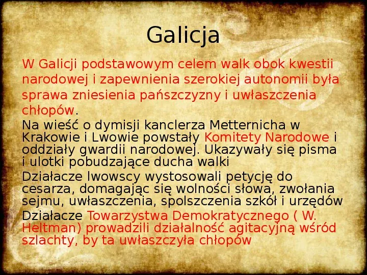 Wiosna Ludów na ziemiach polskich - Slide 6