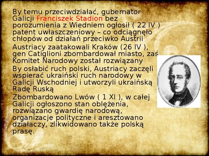 Wiosna Ludów na ziemiach polskich - Slide 7