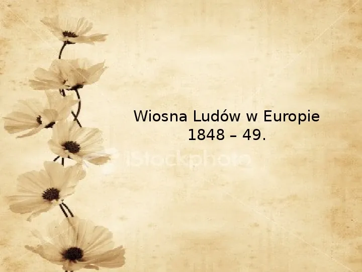 Wiosna Ludów w Europie 1848 – 49 - Slide 1