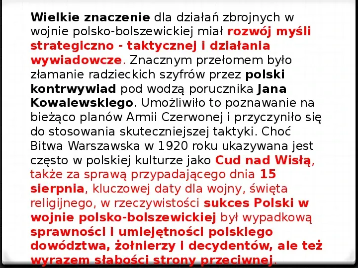 Wojna polsko - bolszewicka - Slide 19
