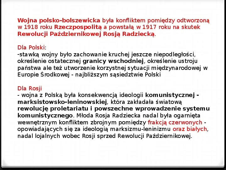 Wojna polsko - bolszewicka - Slide 2