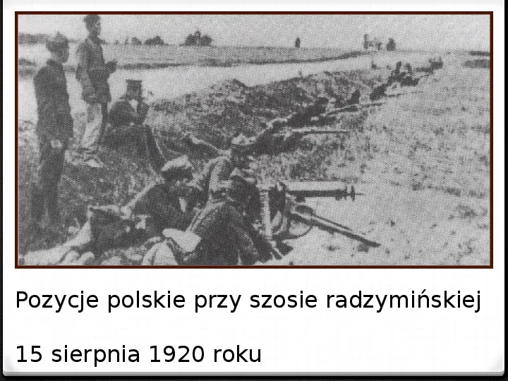 Wojna polsko - bolszewicka - Slide 20