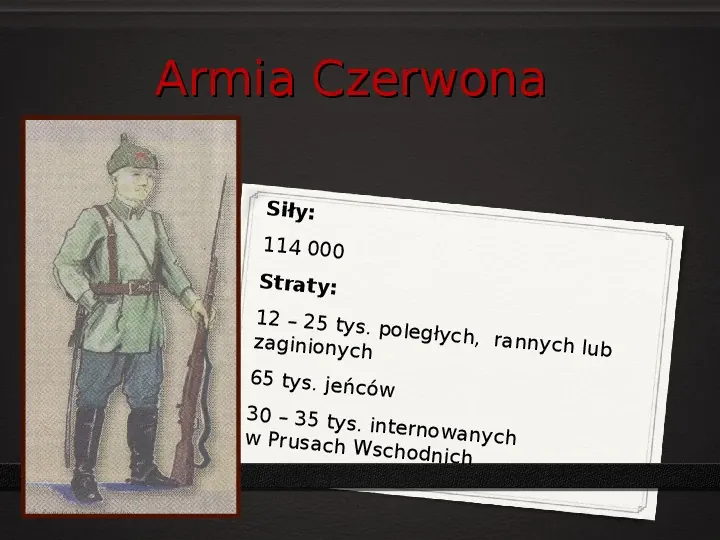 Wojna polsko - bolszewicka - Slide 26
