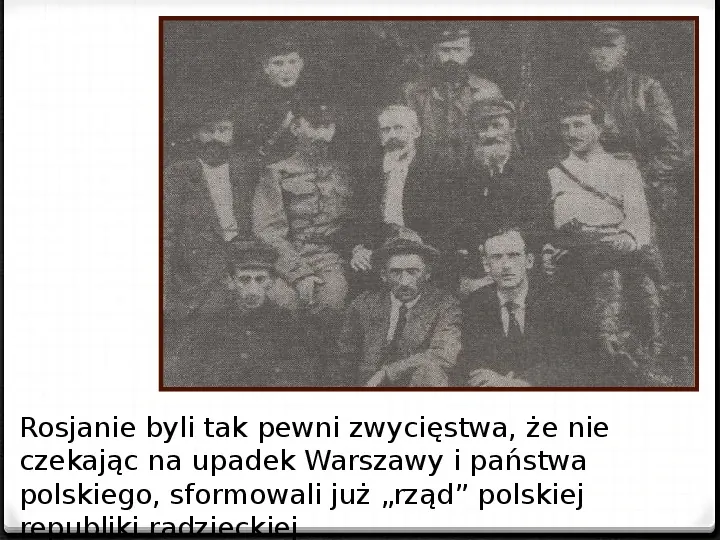 Wojna polsko - bolszewicka - Slide 45