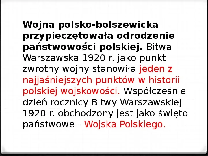 Wojna polsko - bolszewicka - Slide 47