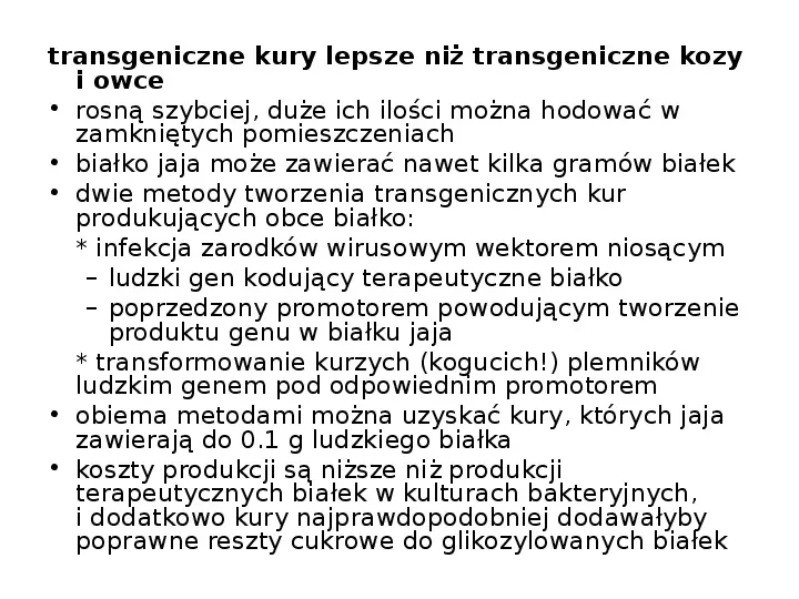 Technologia transgeniczna - Slide 37