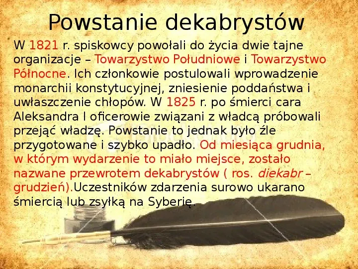 Zaborcy Polski w 1 poł. XIX wieku - Slide 7