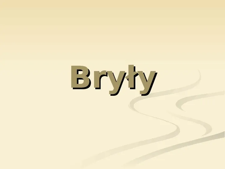 Bryły - Slide 1