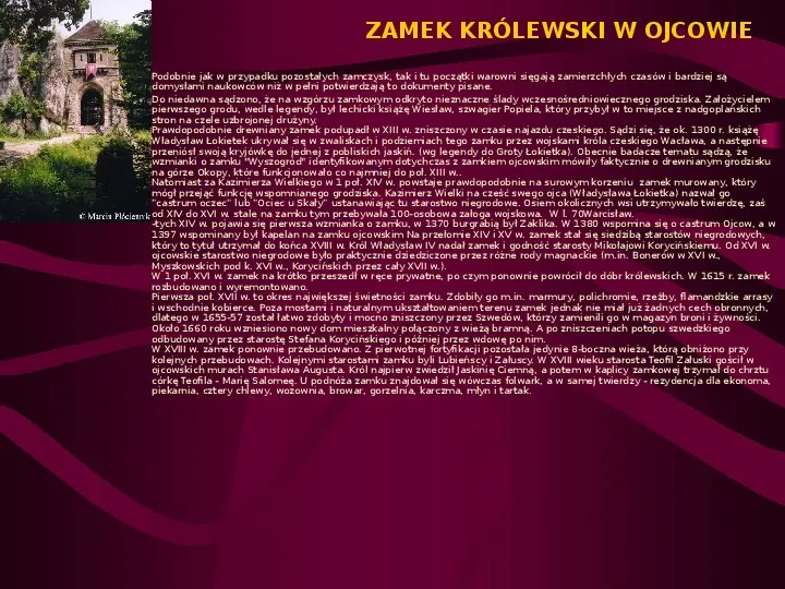Zamki Jury Krakowsko Częstochowskiej - Slide 6