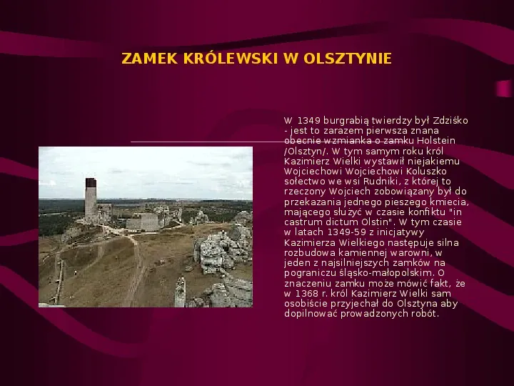 Zamki Jury Krakowsko Częstochowskiej - Slide 8