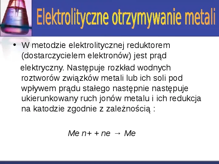 Zastosowanie elektrolizy - Slide 4