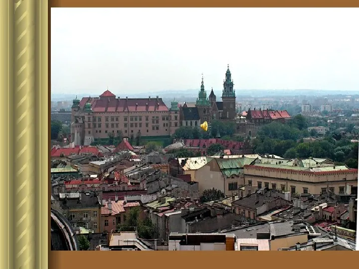 Zwiedzamy Kraków Kraków to dawna stolica Polski - Slide 13