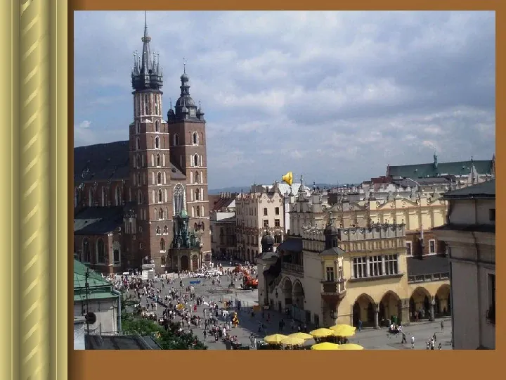 Zwiedzamy Kraków Kraków to dawna stolica Polski - Slide 5