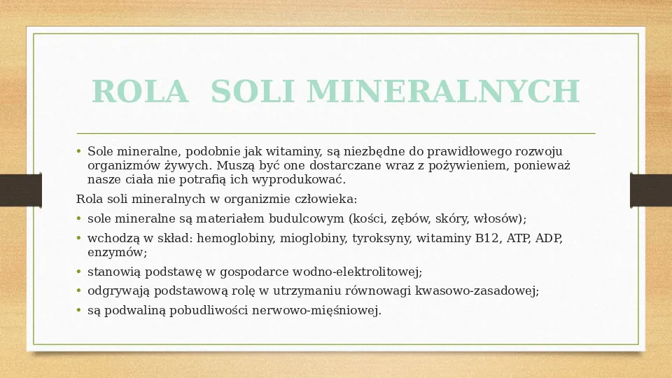 Sole mineralne - Slide 6