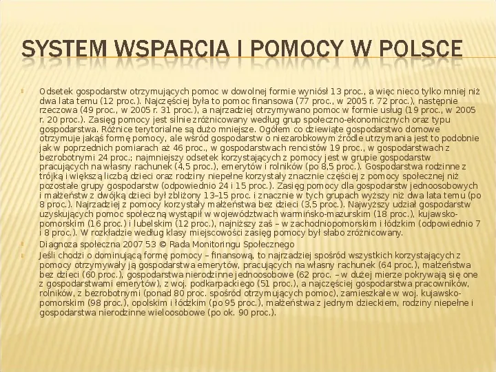 Polska biedy, marginalizacja - Slide 22