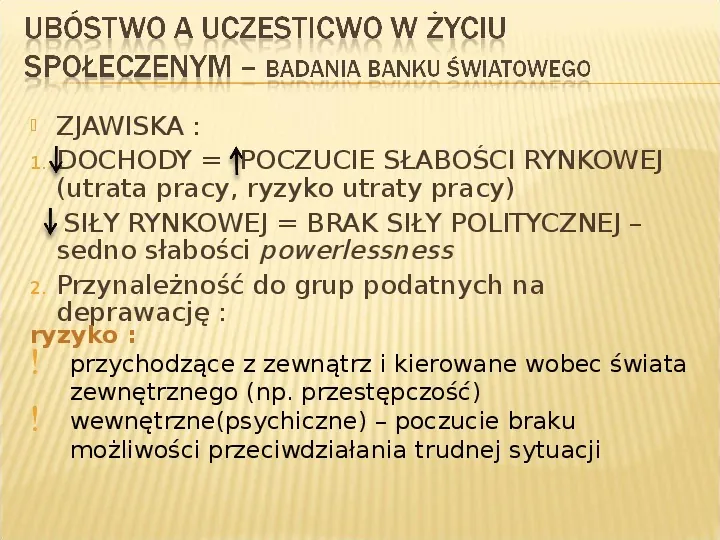 Polska biedy, marginalizacja - Slide 4