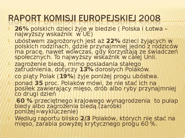 Polska biedy, marginalizacja - Slide 9