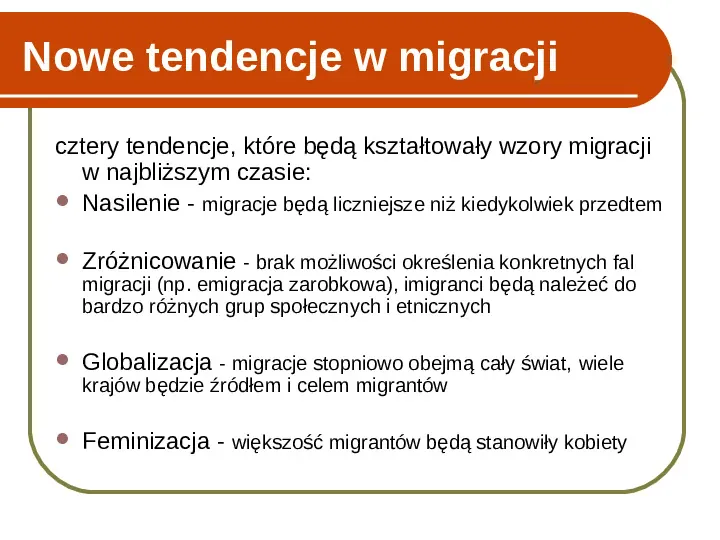 Migracje ludności - Slide 22