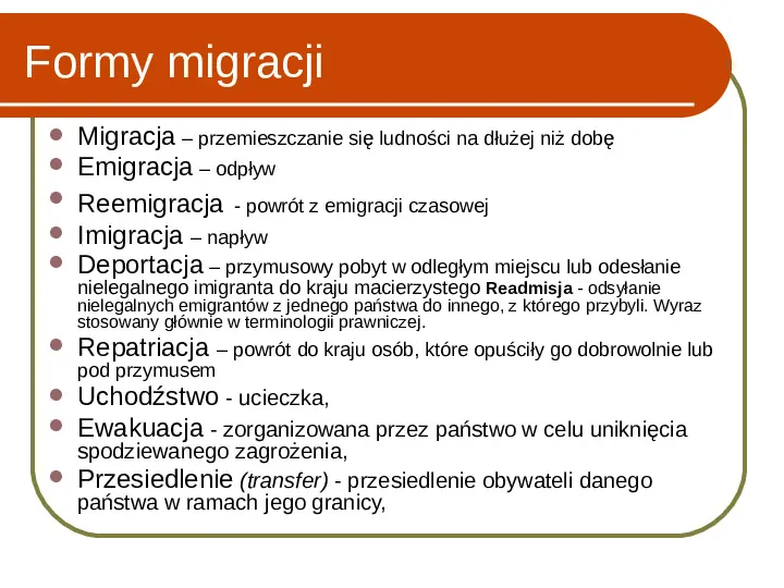 Migracje ludności - Slide 3