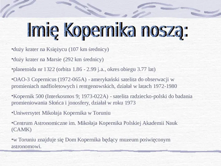 Mikołaj Kopernik - Slide 15
