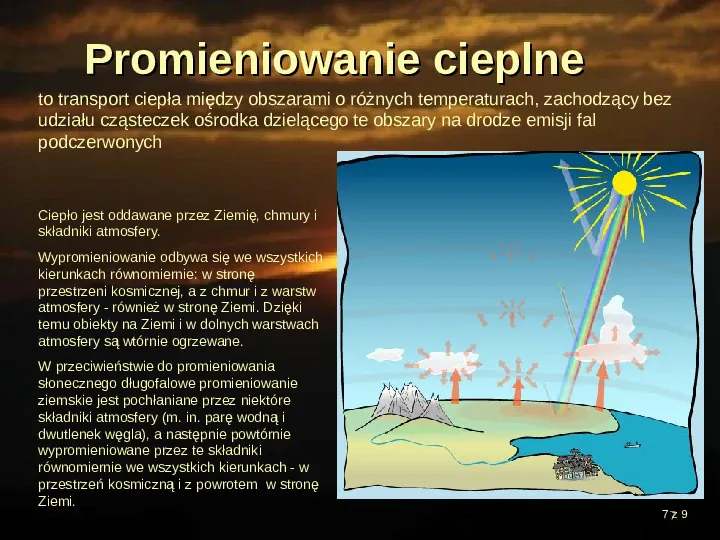 Obieg ciepła w atmosferze - Slide 7