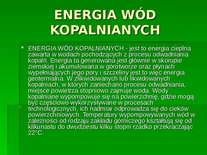 Odnawialne źródła energii - Slide 19