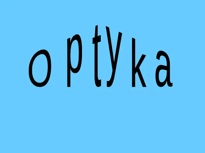 Optyka - Slide 1