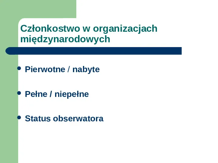 Organizacje międzynarodowe - Slide 3