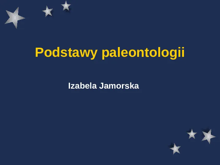 Paleontologia - Slide 1