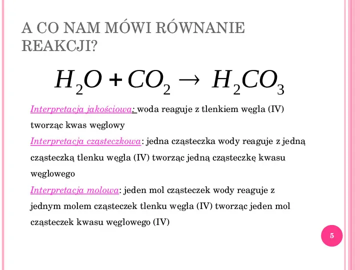 Podstawy obliczeń chemicznych - Slide 5