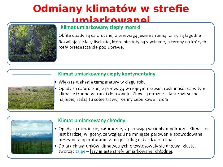 Pogoda i zróżnicowanie klimatyczne świata - Slide 16