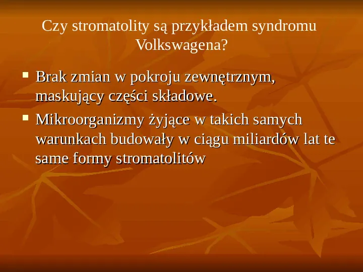 Powstanie i ewolucja życia - Slide 25