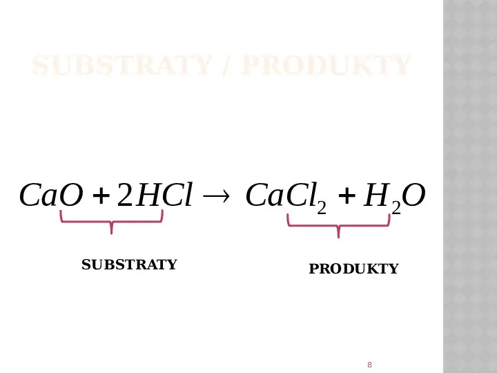Reakcje Chemiczne - Slide 8