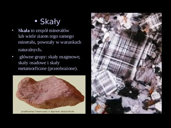 Rodzaje skał - Slide 2