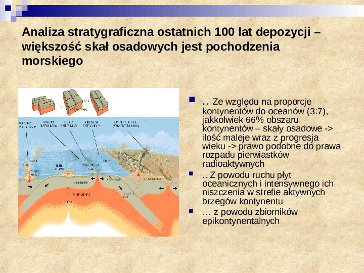 Skały osadowe a tektonika płyt - Slide 3