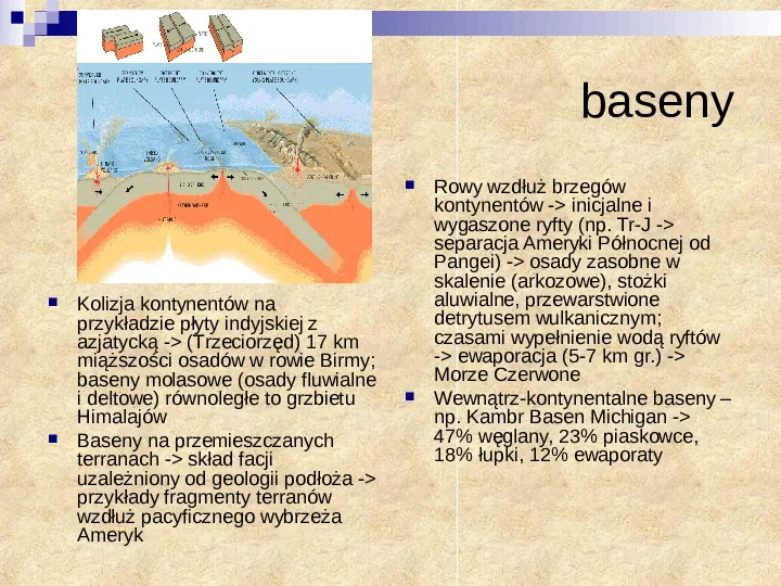 Skały osadowe a tektonika płyt - Slide 6