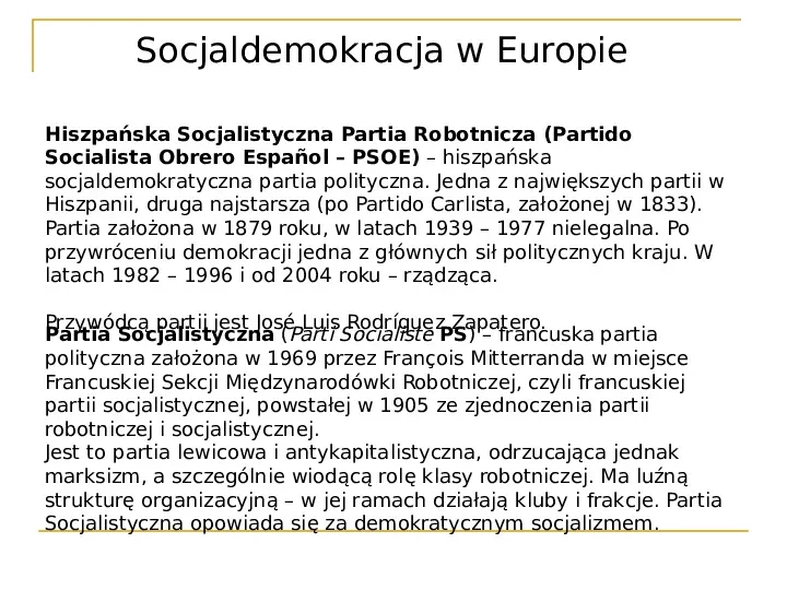 Socjaldemokracja - Slide 18