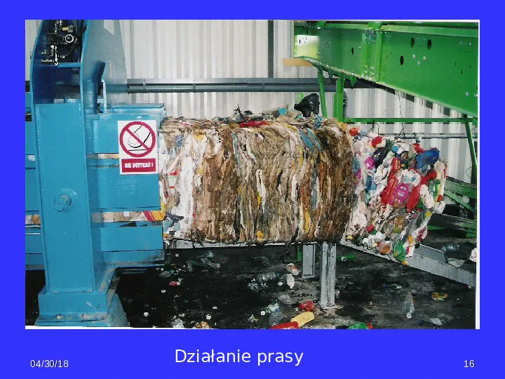 Recykling - sortownie odpadów - Slide 16