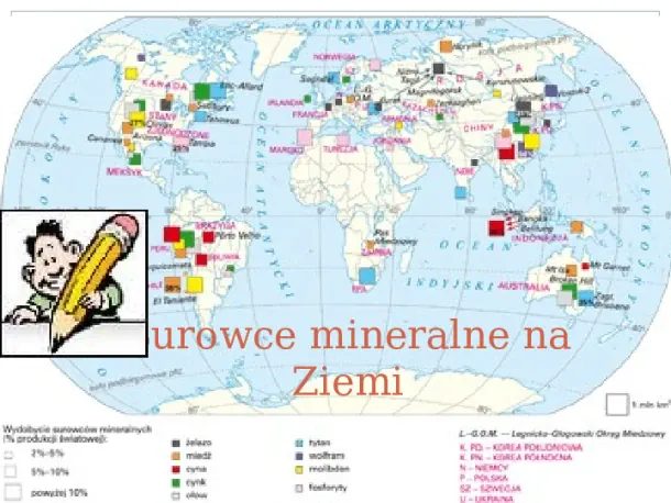 Surowce mineralne Ziemi - Slide pierwszy