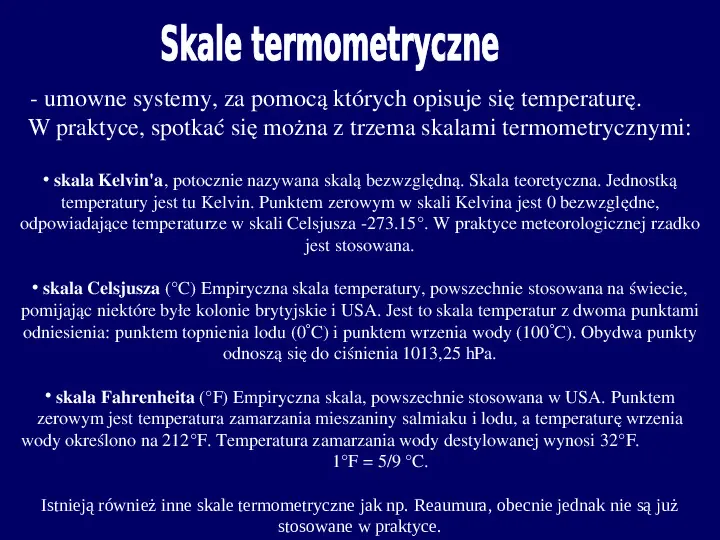Pomiar temperatur i przyrządy pomiarowe - Slide 4