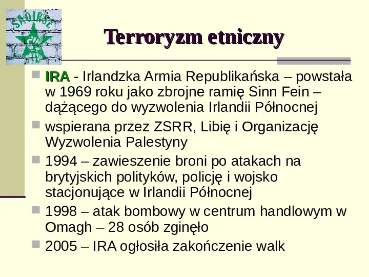 Terroryzm - Slide 7