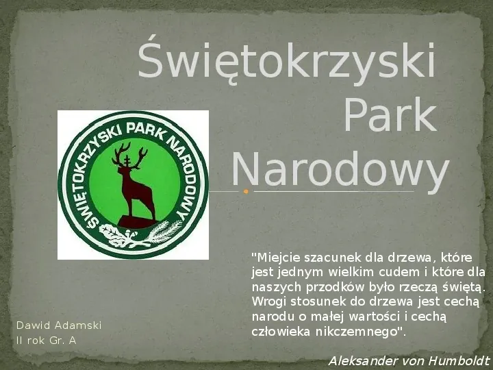 Świętokrzyski Park Narodowy - Slide 1