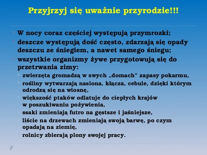 Pory roku w Polsce - Slide 13