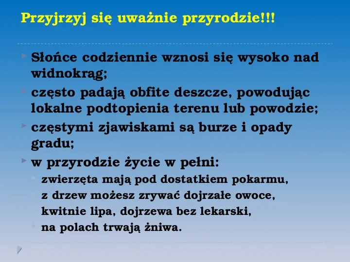 Pory roku w Polsce - Slide 9