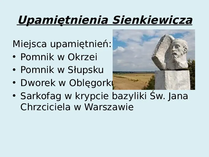 Henryk Sienkiewicz  - Slide 8